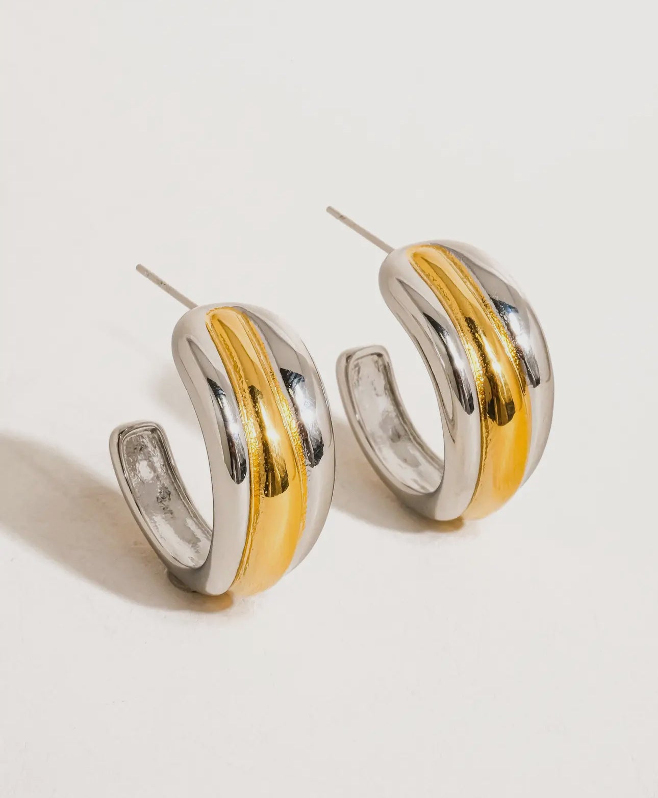 Two-toned Hoops image 0